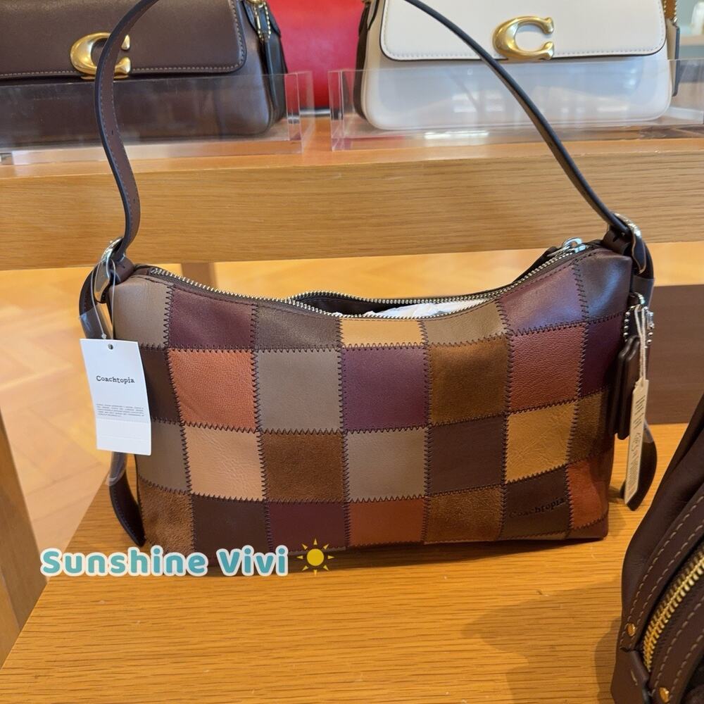 NWT Coach Coachtopia Alter/Ego Slouchy Shoulder Bag In Brown/Multi CGP67